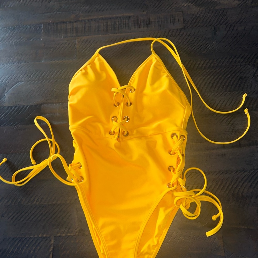 Sexy Yellow One Piece